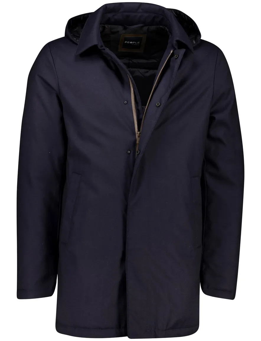 People of Shibuya jack effen donkerblauw normale fit