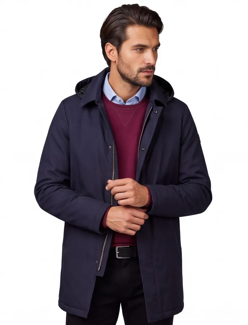 People of Shibuya winterjas donkerblauw Primaloft Arka