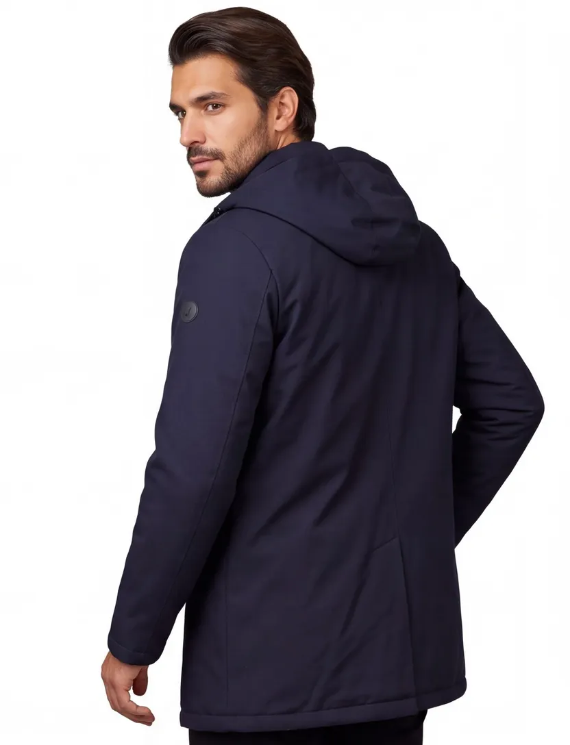 People of Shibuya winterjas donkerblauw Primaloft Arka