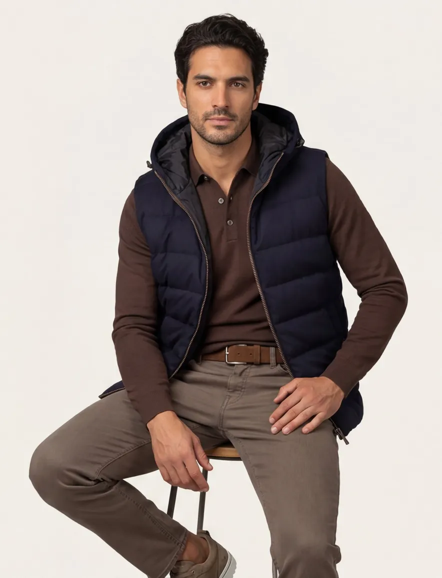 People of Shibuya bodywarmer donkerblauw