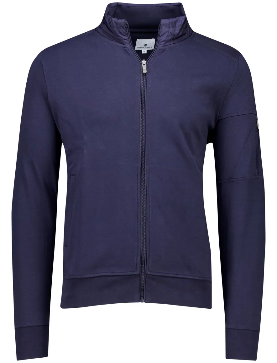 State of Art vest donkerblauw effen