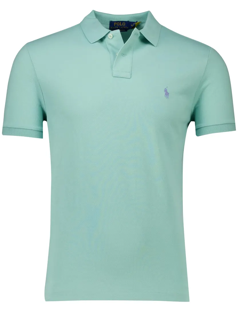 katoenen Polo Ralph Lauren polo turquoise normale fit