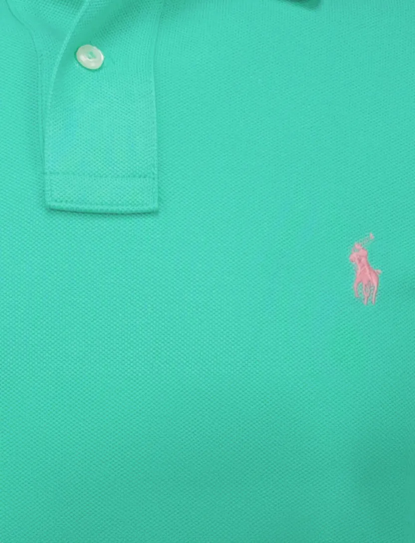 Polo Ralph Lauren groen custom slim 100% katoen