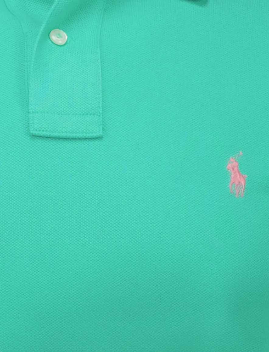 Polo Ralph Lauren polo turquoise Custom Slim Fit