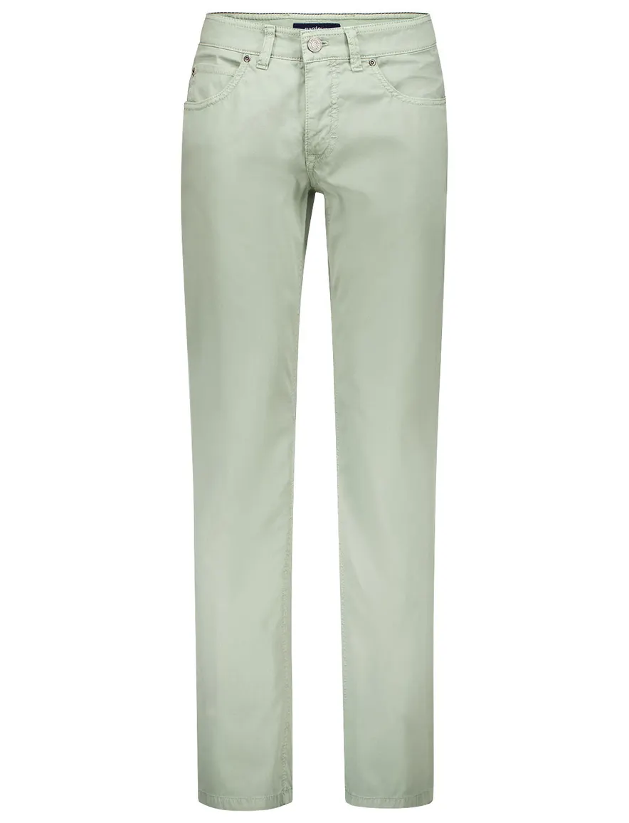 Gardeur broek groen normale fit katoen