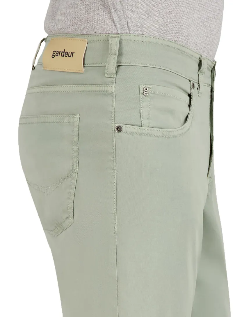 5-pocket broek Gardeur groen katoen