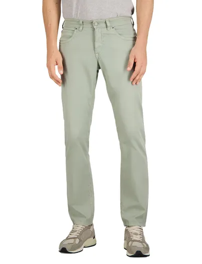 Gardeur Gardeur broek groen normale fit katoen