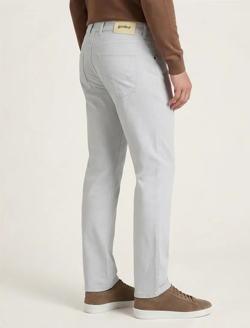 jeans Gardeur Bill grijs katoen normale fit