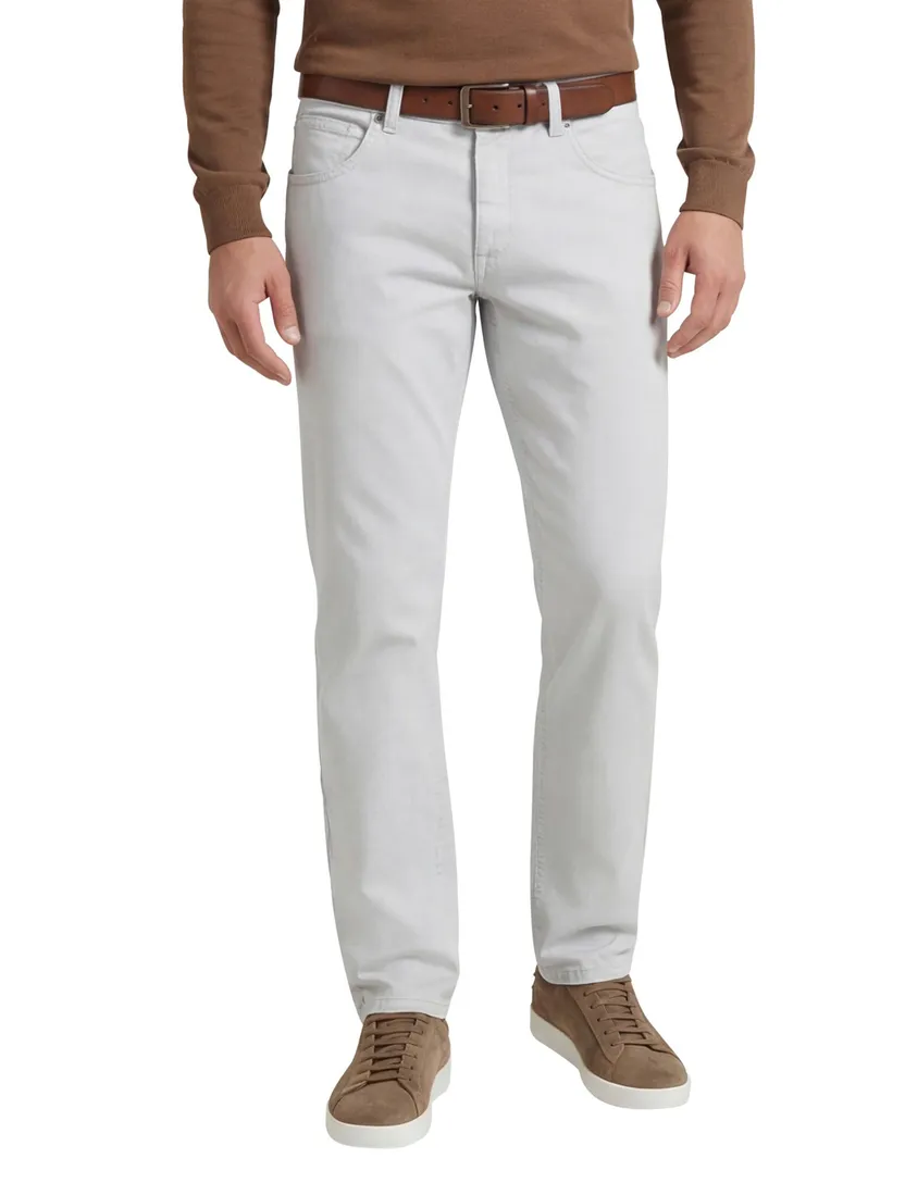 jeans Gardeur Bill grijs katoen normale fit