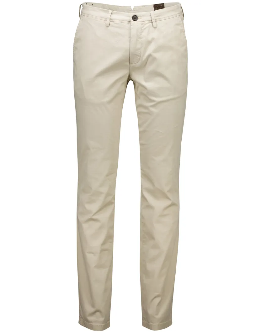 Pantalon Gardeur Subway beige katoen slim fit