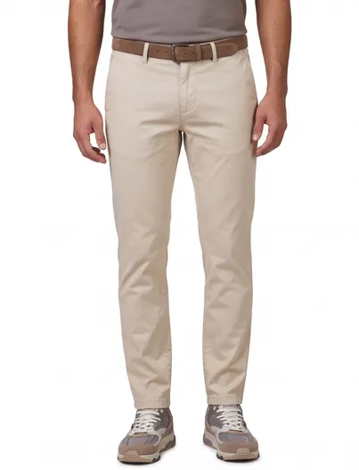 Gardeur Gardeur Pantalon Chino Subway beige slim fit