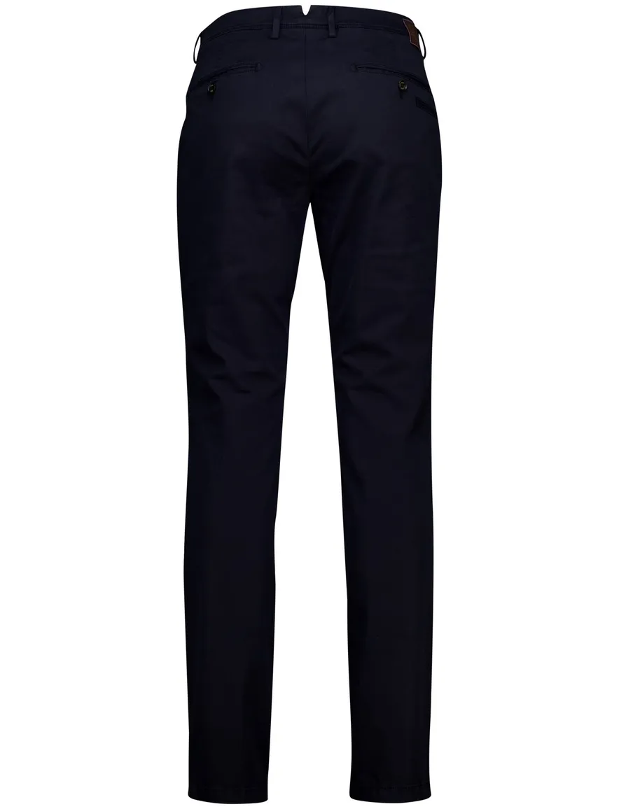 Gardeur Pantalon Regular Fit donkerblauw katoen