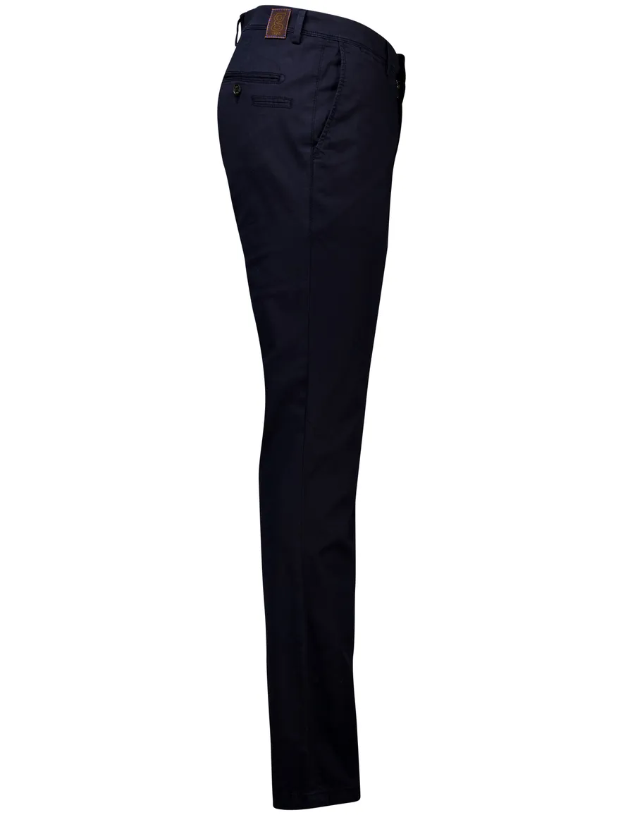 Gardeur Pantalon Regular Fit donkerblauw katoen