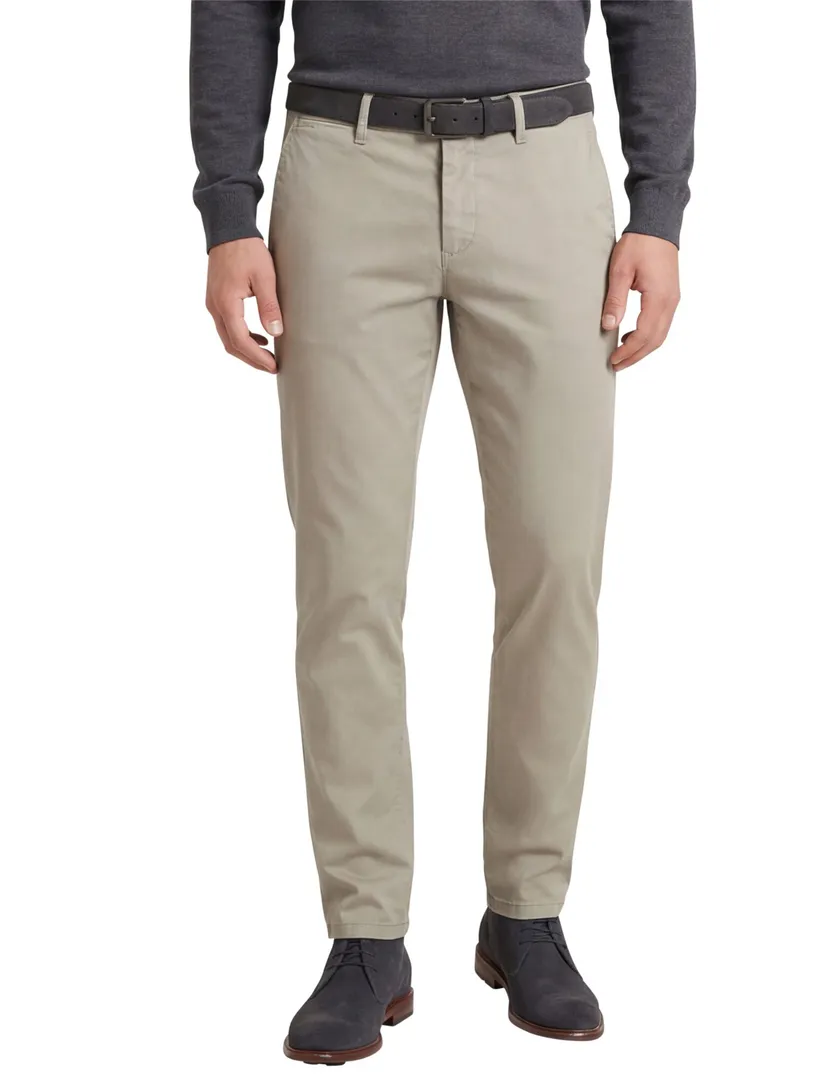 Pantalon Gardeur chino Khaki katoen