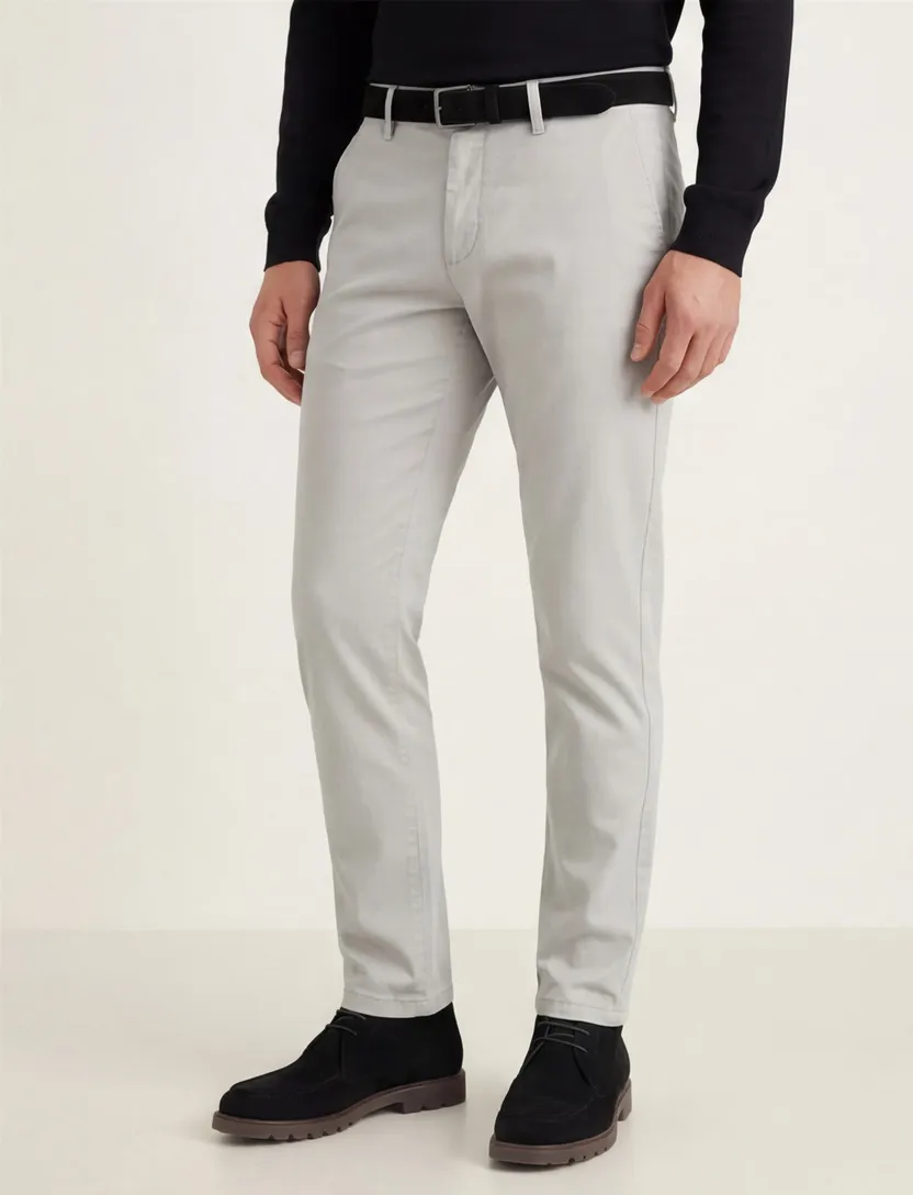 Gardeur subway pantalon grijs effen