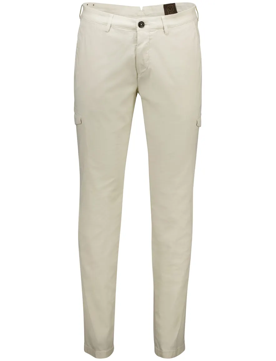 Gardeur Subway cargo creme effen normale fit