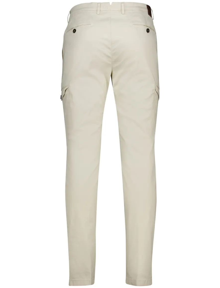 Gardeur Subway cargo creme effen normale fit