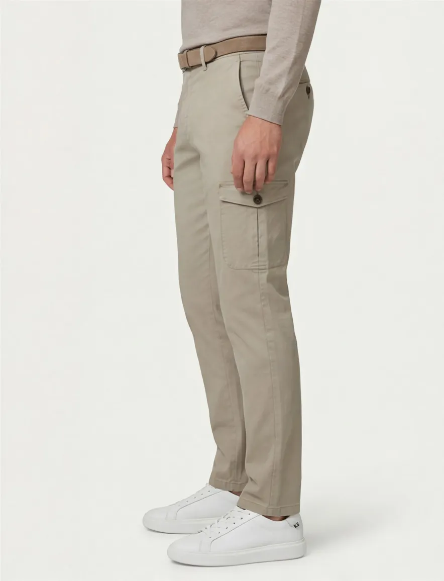 Gardeur subway OA Pantalon cargo Khaki regular fit