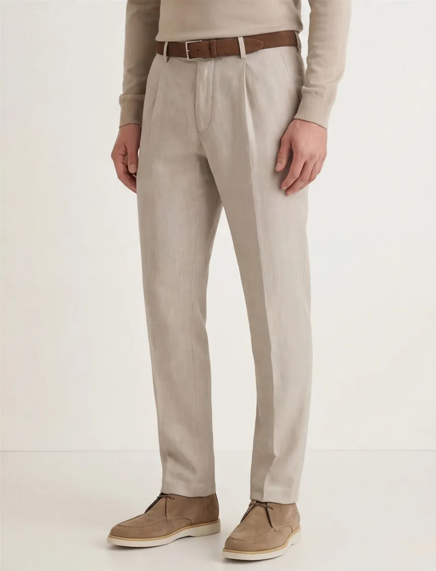 Gardeur Tolino pantalon beige effen