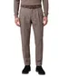 Gardeur Pantalon katoen bruin flatfront gemeleerd