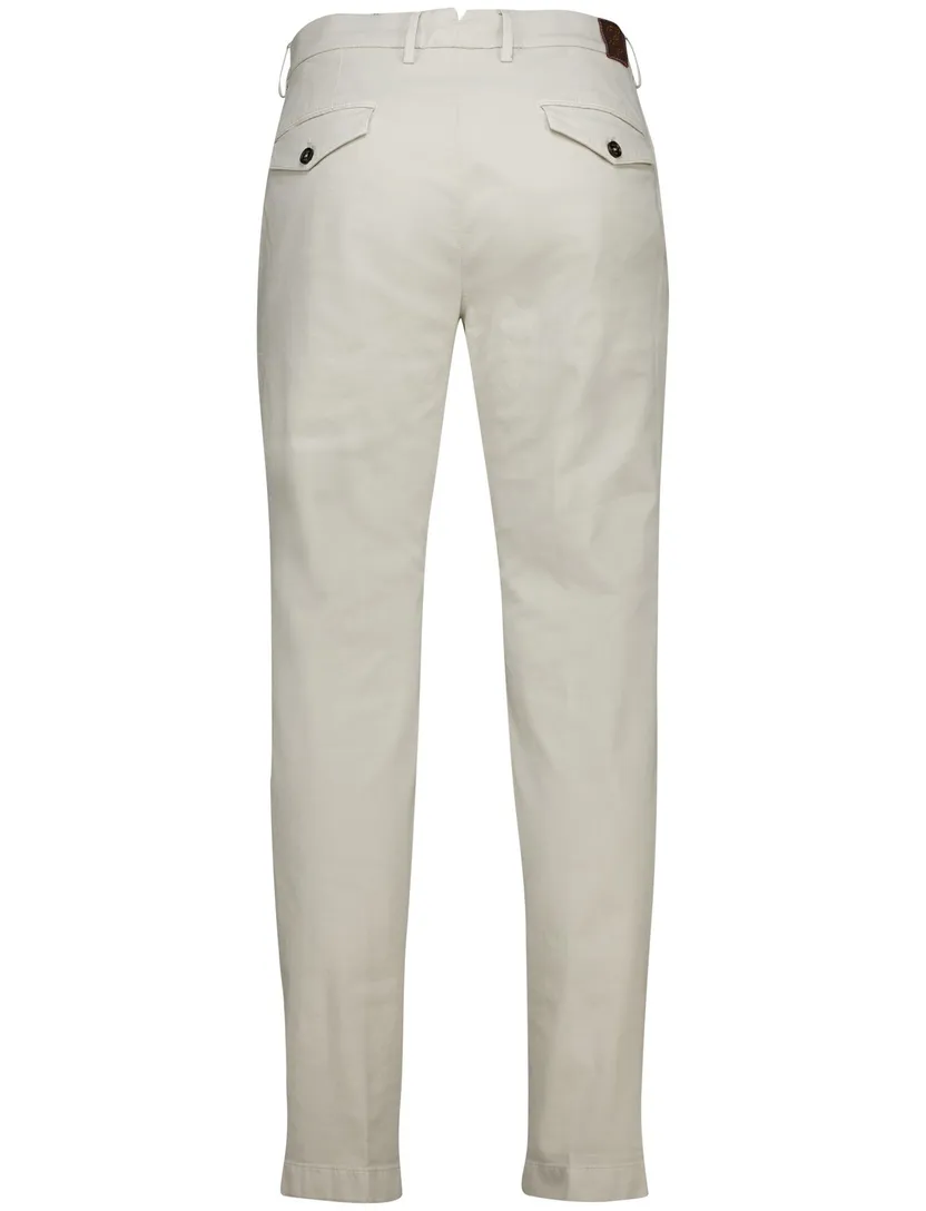 Gardeur Pantalon katoen beige flatfront