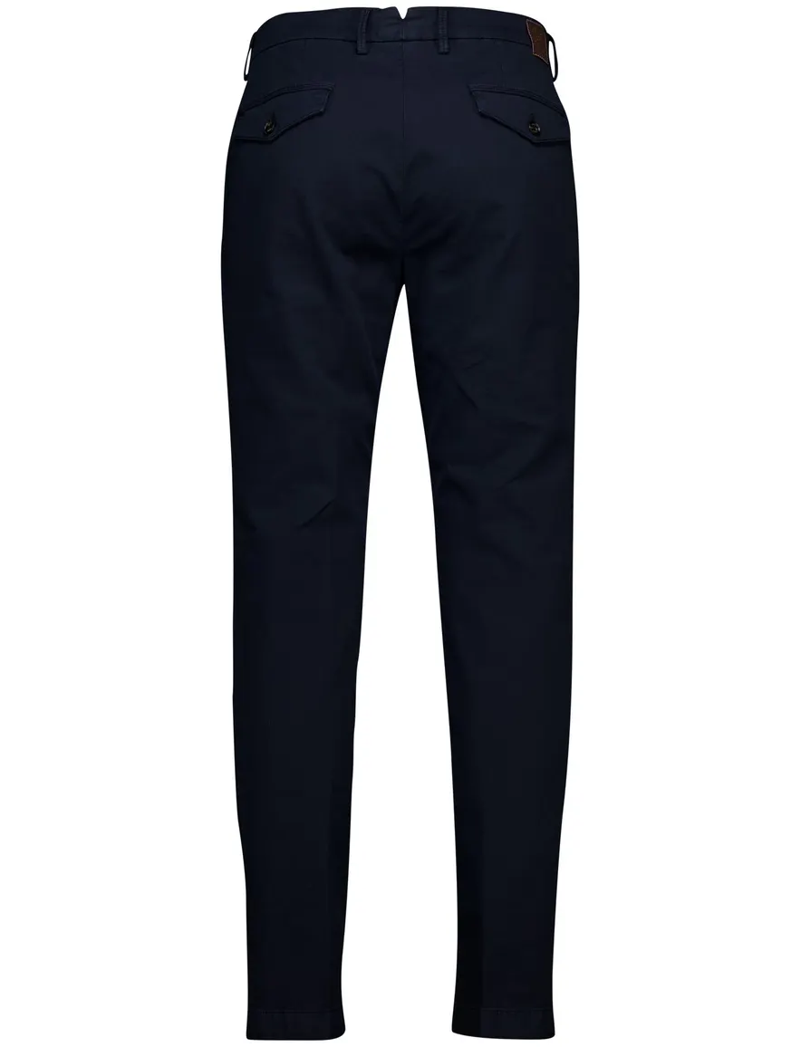 Gardeur Pantalon flatfront donkerblauw katoen
