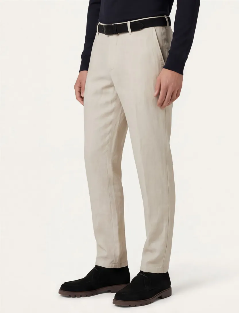 Gardeur beige pantalon linnen