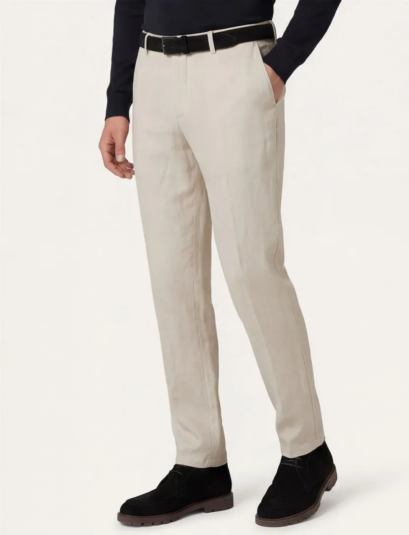 Gardeur beige pantalon linnen