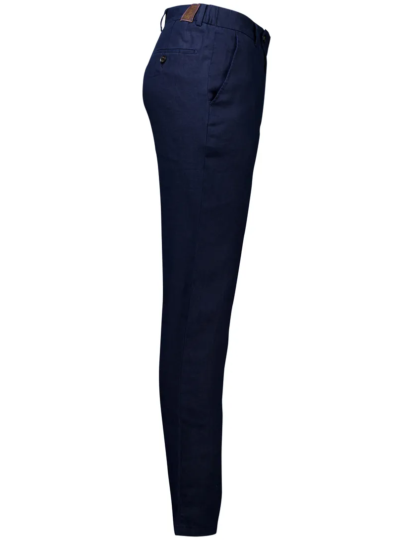 Gardeur pantalon Trevi-3 blauw tapered fit effen
