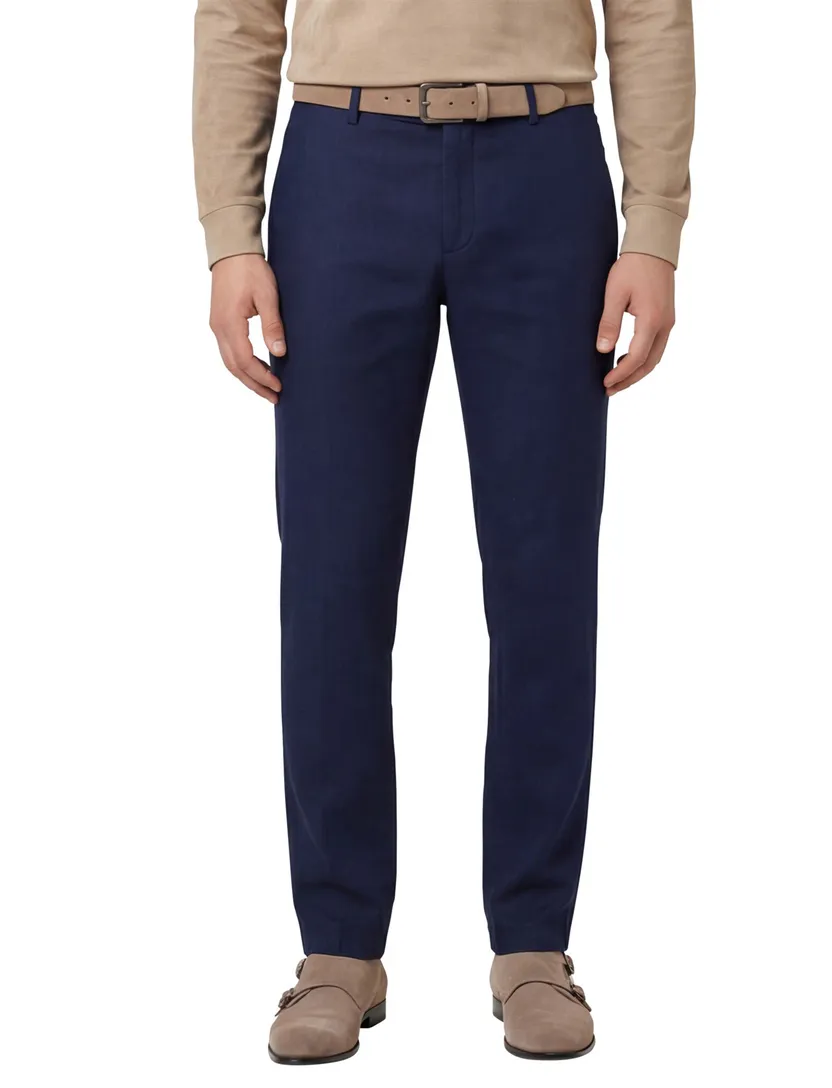 Gardeur pantalon Trevi-3 blauw tapered fit effen