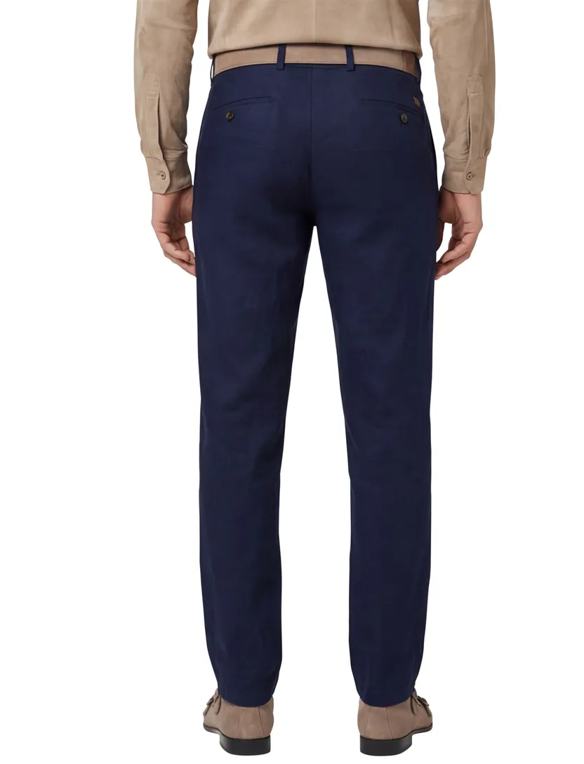 Gardeur pantalon Trevi-3 blauw tapered fit effen