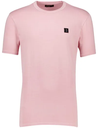 Butcher of Blue Butcher of Blue katoenen t-shirt roze effen normale fit