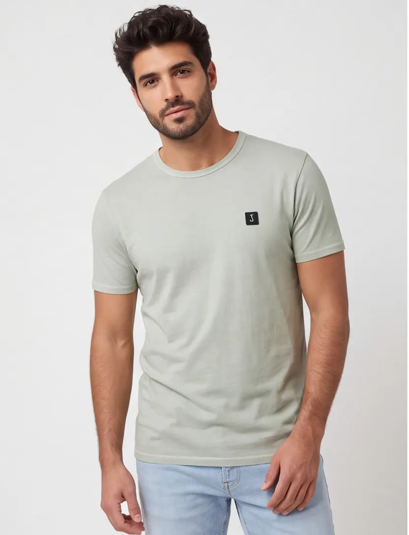 katoenen Butcher of Blue Army T-shirt lichtgroen ronde hals