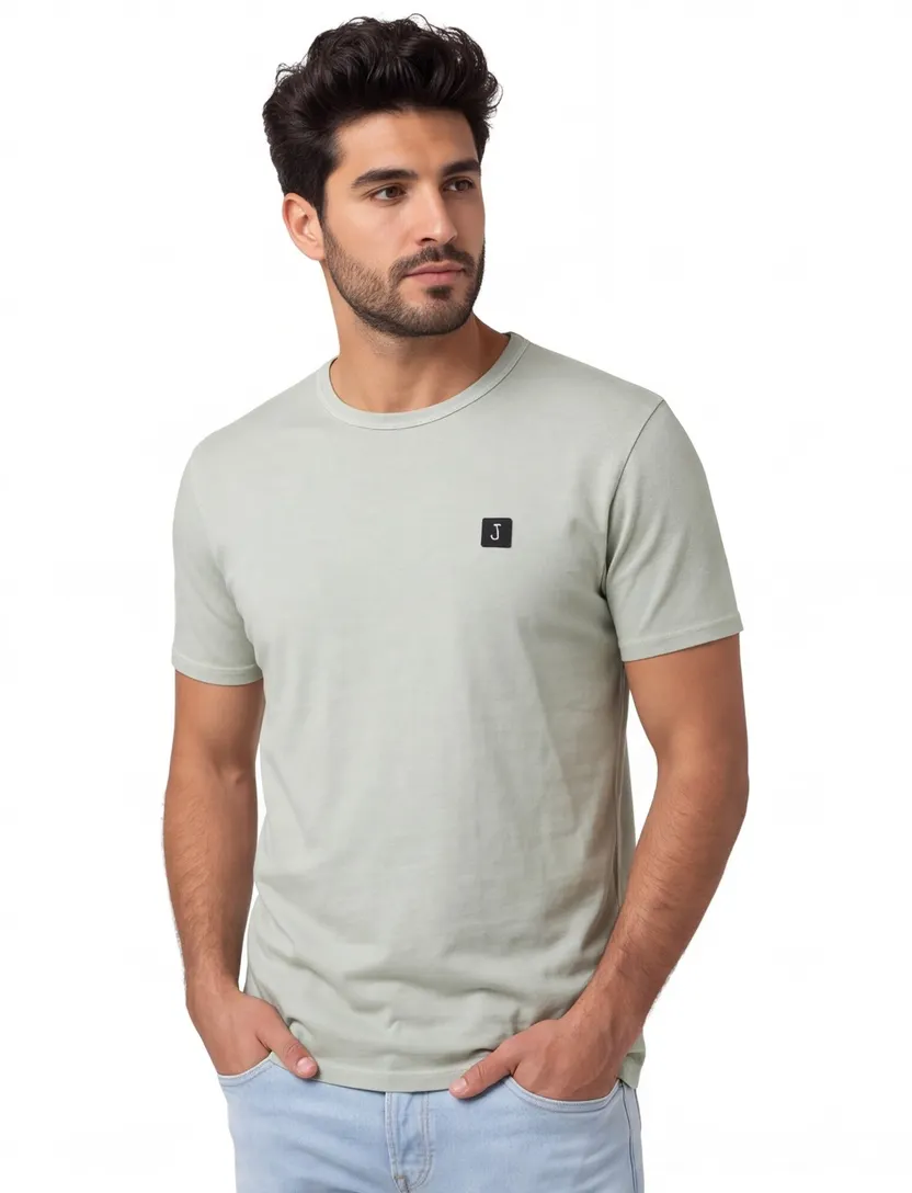 katoenen Butcher of Blue Army T-shirt lichtgroen ronde hals