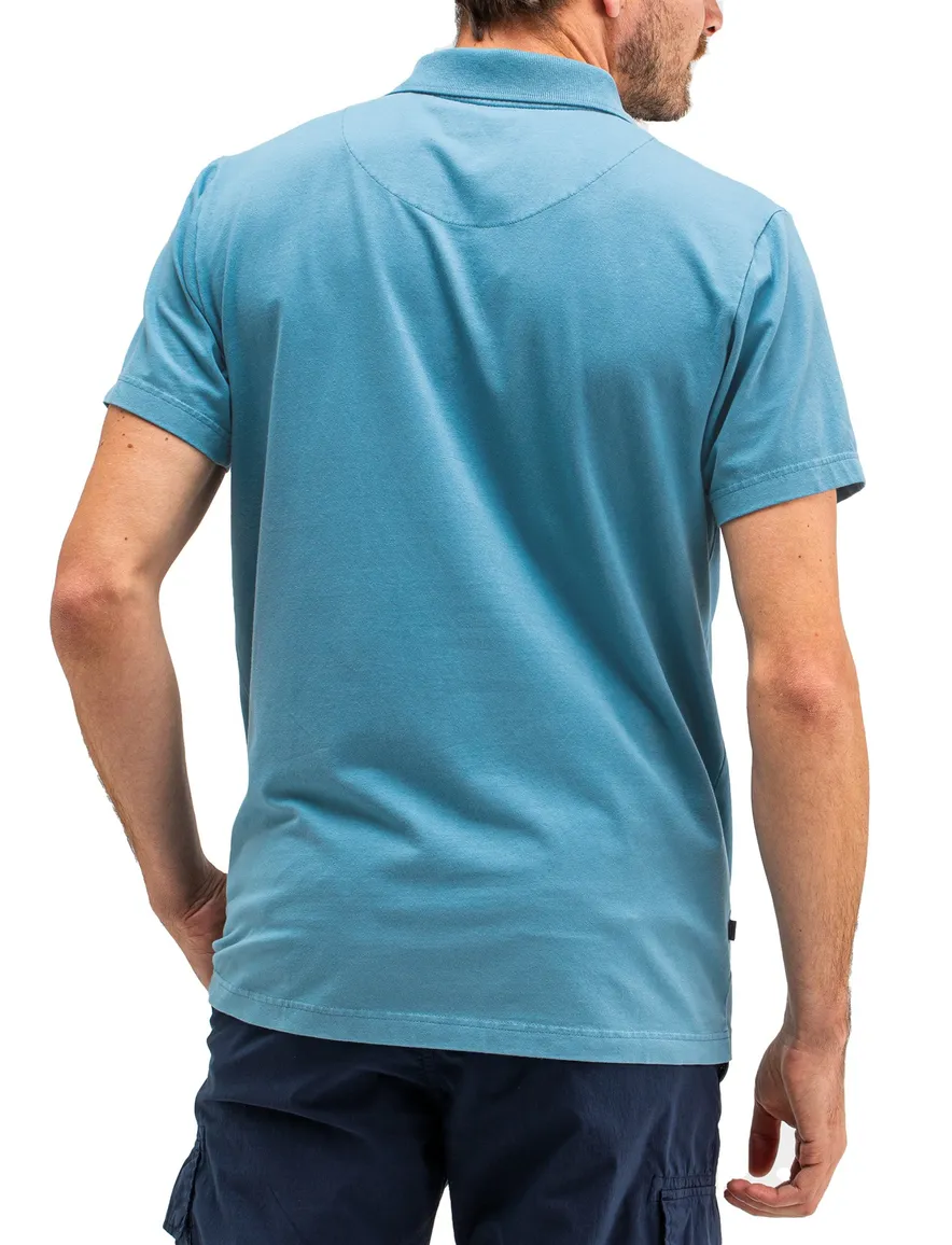 Butcher of blue polo v-hals jersey blauw