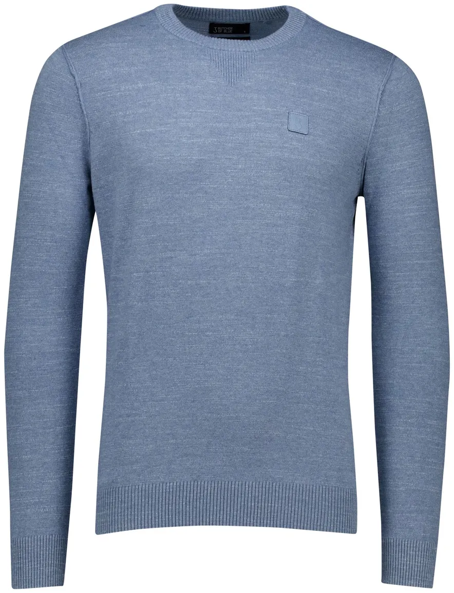 Butcher of Blue trui blauw katoen