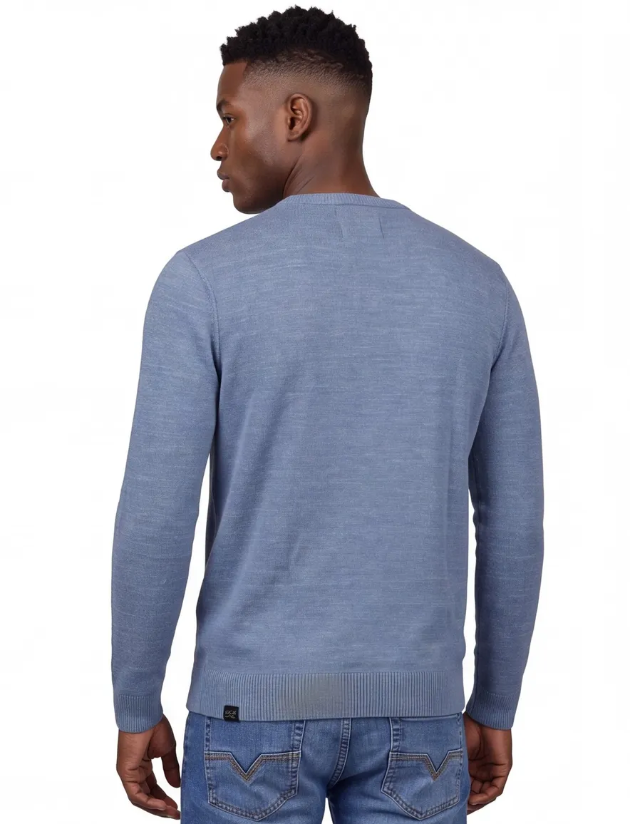 Butcher of Blue trui blauw katoen