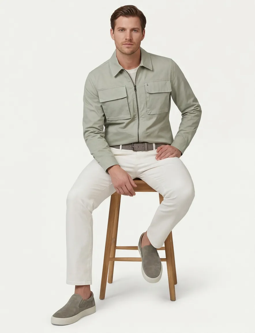 Butcher of Blue overshirt groen