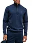 Butcher of Blue trui donkerblauw rits