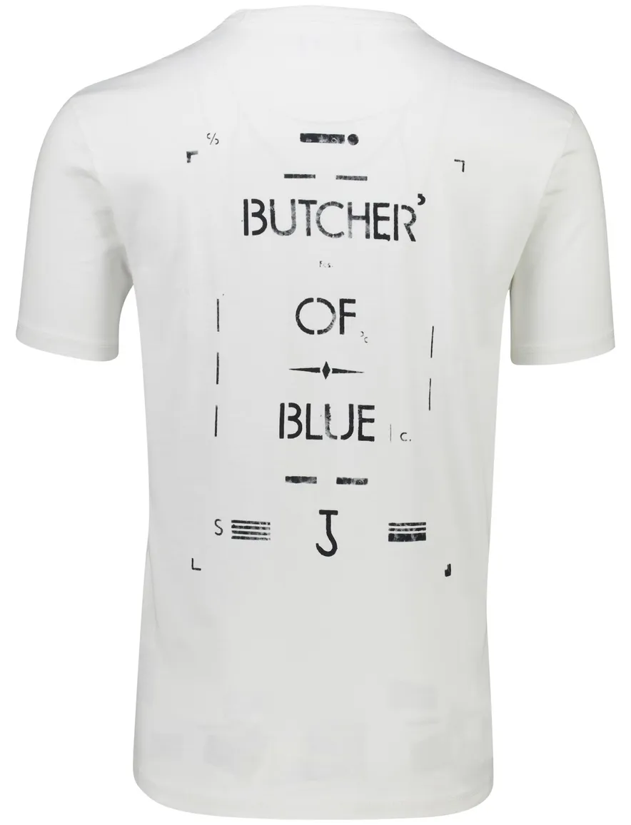 Butcher of Blue katoenen t-shirt wit backprint