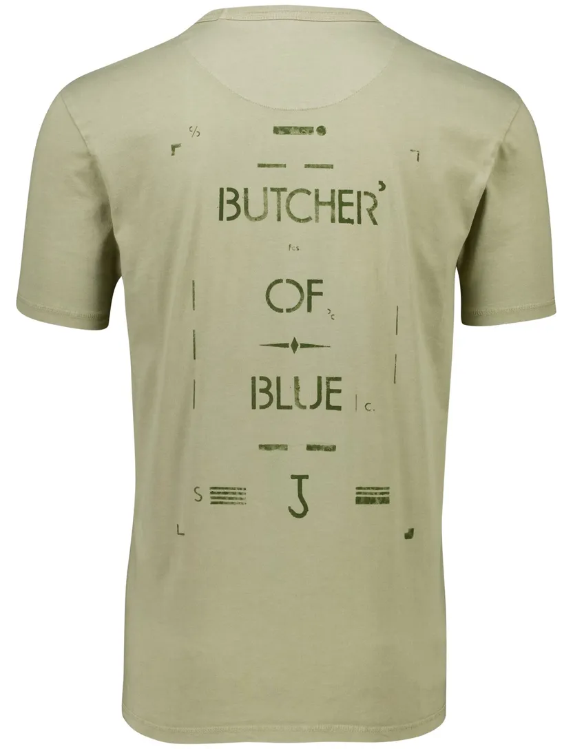 Butcher of Blue katoenen t-shirt groen backprint