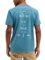 Butcher of Blue katoenen t-shirt blauw backprint
