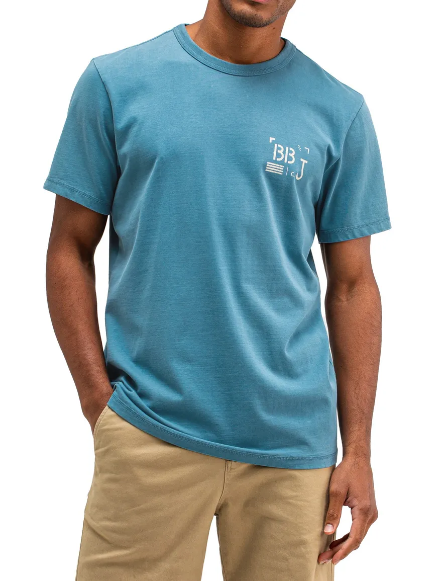 Butcher of Blue katoenen t-shirt blauw backprint