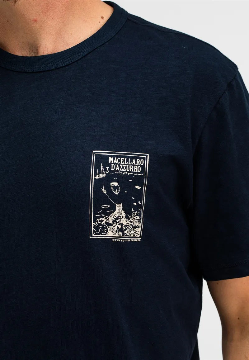 Butcher of Blue fresco t-shirt blauw