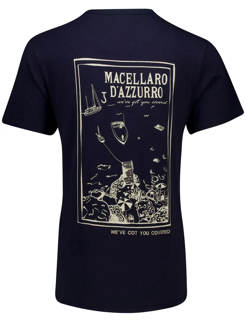 Butcher of Blue fresco t-shirt blauw korte mouw