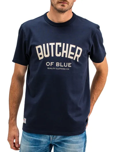Butcher of Blue Butcher of Blue T-shirt donkerblauw Army College