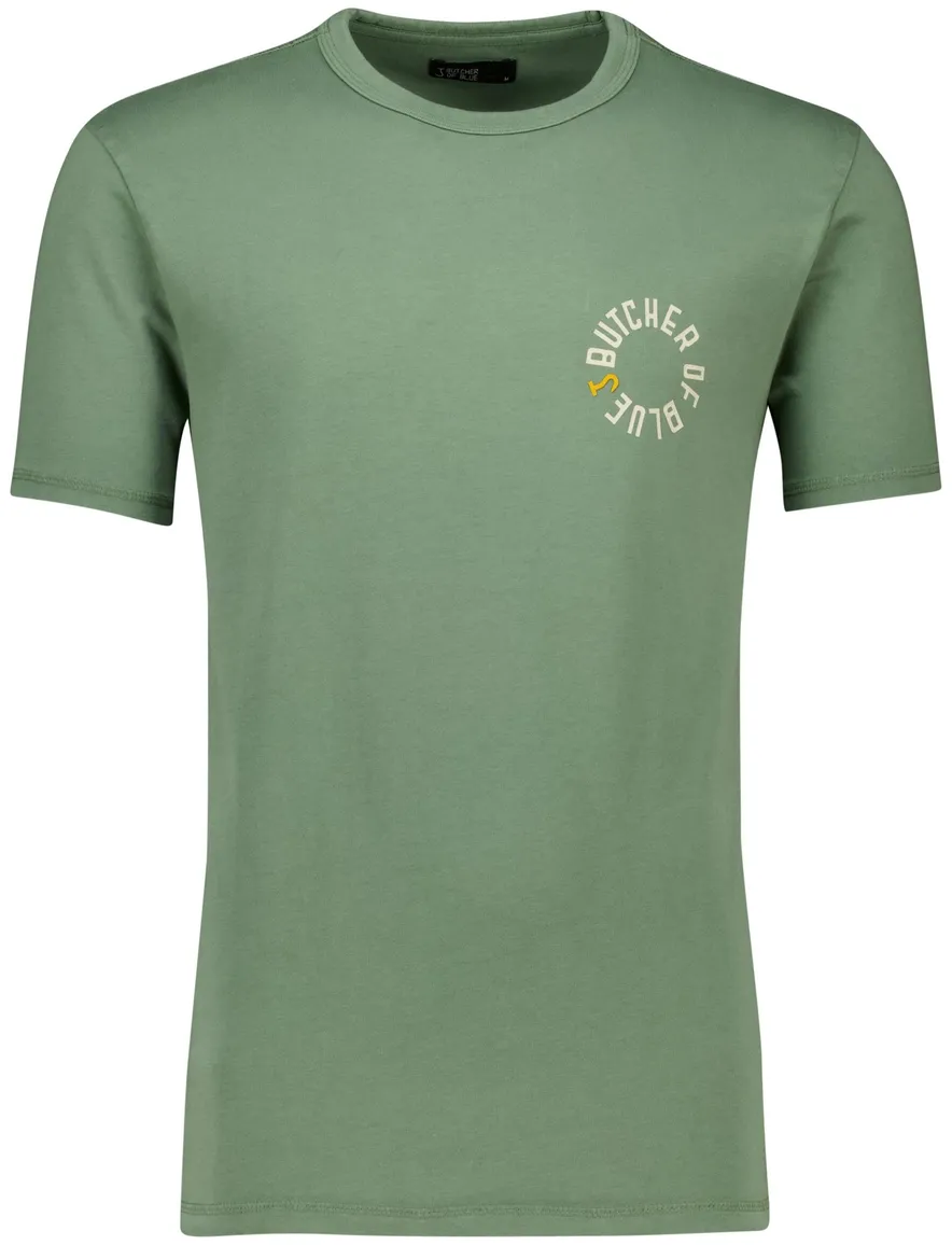 Butcher of Blue katoenen t-shirt groen backprint