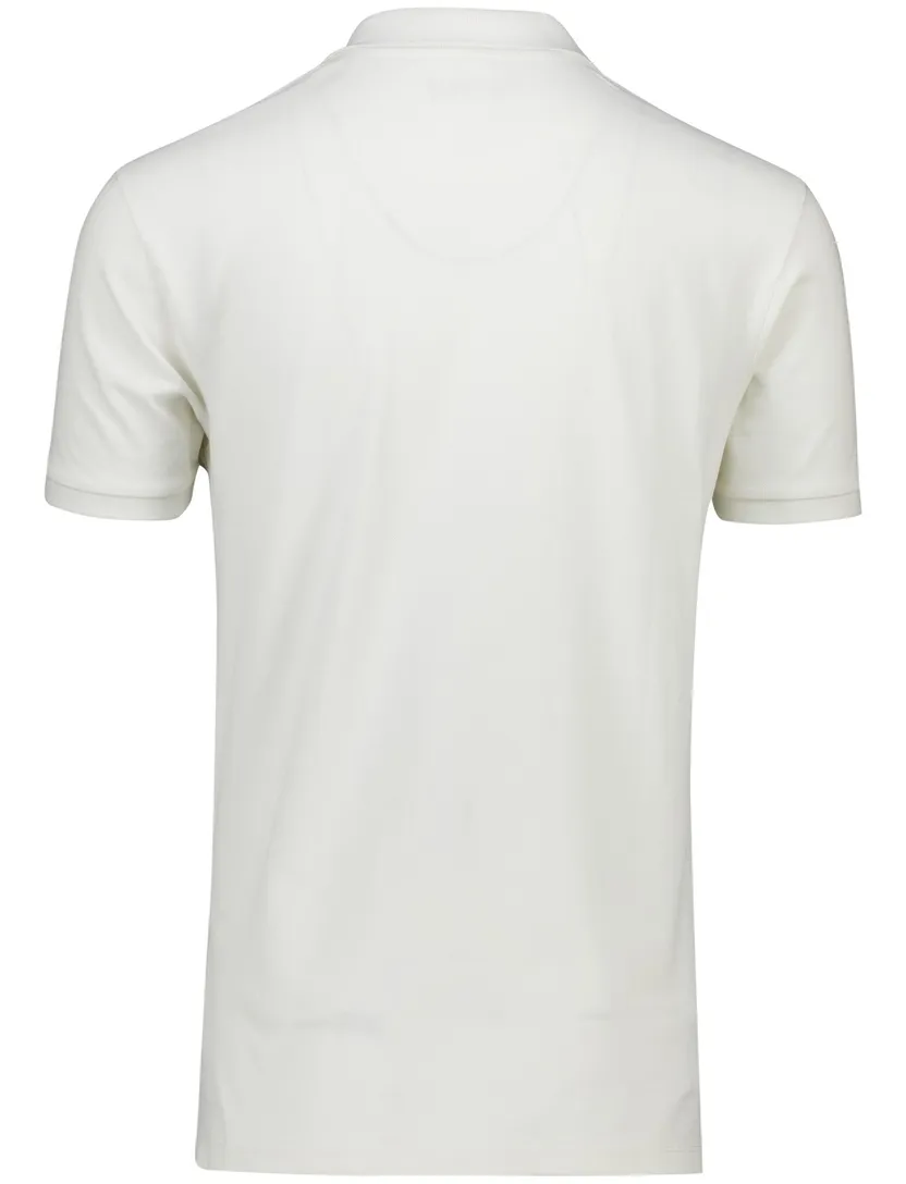 poloshirt Butcher of Blue polo wit effen katoen