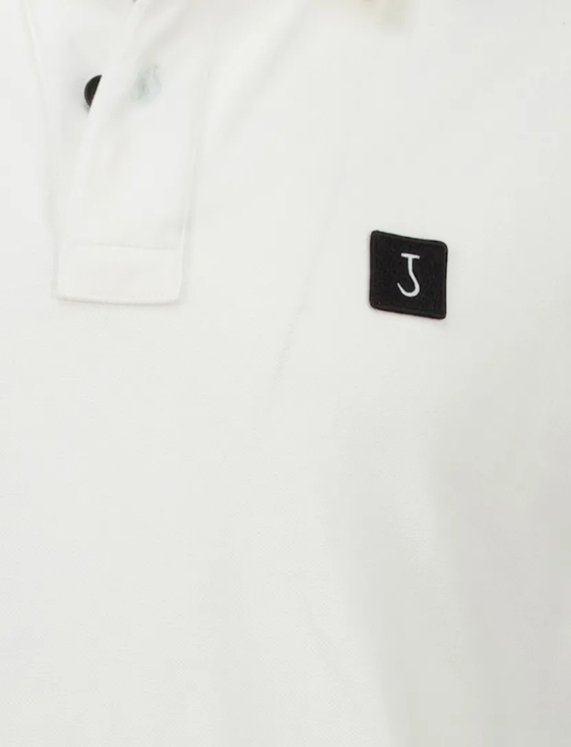 poloshirt Butcher of Blue polo wit effen katoen