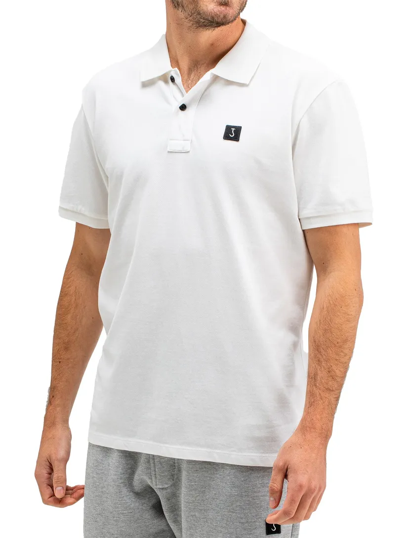 poloshirt Butcher of Blue polo wit effen katoen